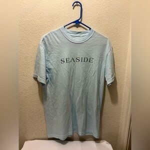 Seaside Short Sleeve Crewneck Tee - Light Blue